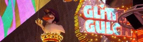 Neón en freemont street en Las Vegas