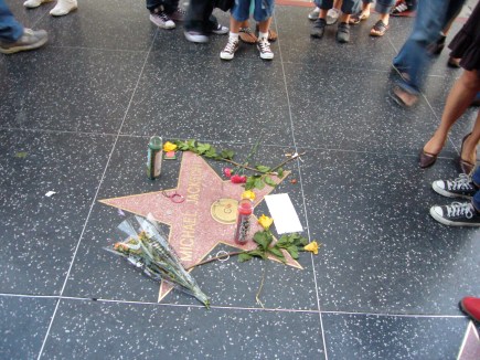 Estrella de Michael Jackson en el paseo de la fama.