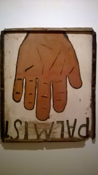 El anuncio del Quiromante de la exposición de William Christenberry