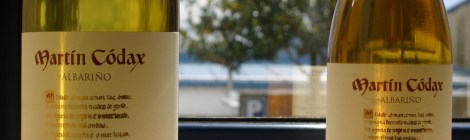 Botellas de vino albariño Martín Códax