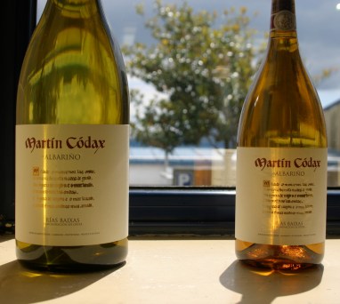 Botellas de vino albariño Martín Códax
