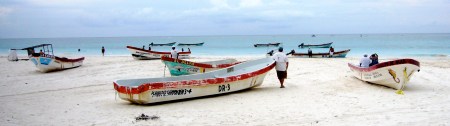 Playa pescadores en Tulum