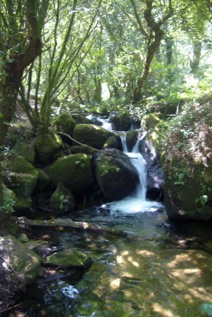 Poza en la ruta da pedra y da auga en Armenteira