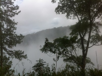 Paisaje nublado en el Alta Verapaz