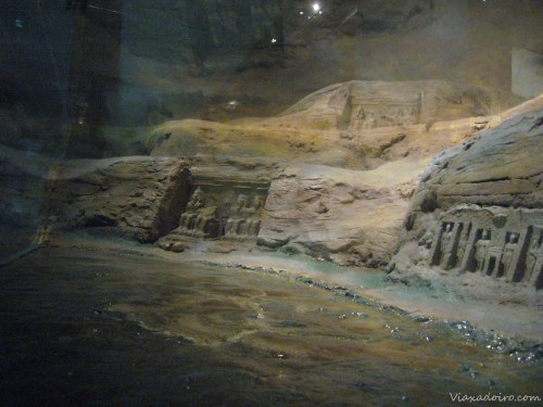 maqueta de abu simbel antes y ahora