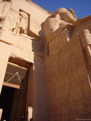 Detalle del templo de Ramses II en Abú Simbel