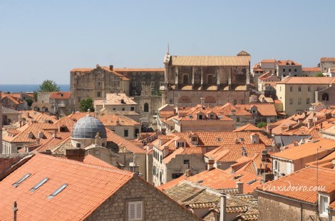 Vista de la Dubrovnik desde el paseo de ronda de la muralla